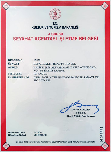 Seyehat Acentasi İşletme Belgesi